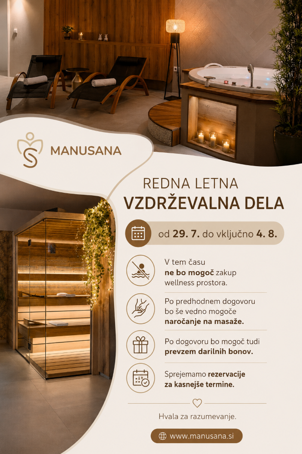 Redna letna vzdrževalna dela v MANUSANI